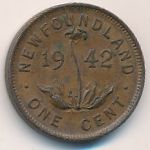 Ньюфаундленд, 1 цент (1942 г.)