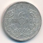 ЮАР, 6 пенсов (1897 г.)