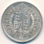 Великобритания, 1/2 кроны (1887 г.)