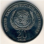 Австралия, 20 центов (1995 г.)