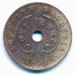 Southern Rhodesia, 1 пенни (1947 г.)