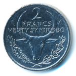 Madagascar, 2 франка (1982 г.)