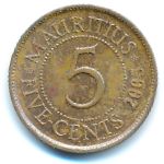 Mauritius, 5 центов (2005 г.)