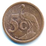South Africa, 5 центов (2009 г.)
