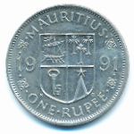 Mauritius, 1 рупия (1991 г.)