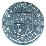 Mauritius, 1 рупия (2002 г.)