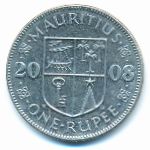 Mauritius, 1 рупия (2008 г.)