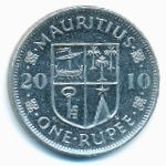 Mauritius, 1 рупия (2010 г.)