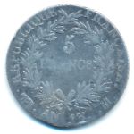 Франция, 5 франков (1804 г.)