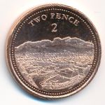 Гибралтар, 2 пенса (2020 г.)