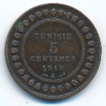 Тунис, 5 сентим (1914 г.)
