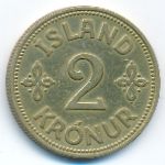 Исландия, 2 кроны (1940 г.)