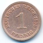 Germany, 1 пфенниг (1898 г.)