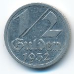 Данциг, 1/2 гульдена (1932 г.)