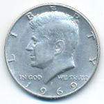 США, 1/2 доллара (1969 г.)