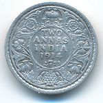 Британская Индия, 2 анны (1914 г.)
