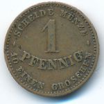 Саксен-Кобург-Гота, 1 пфенниг (1868 г.)