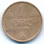 Норвегия, 1 эре (1938 г.)