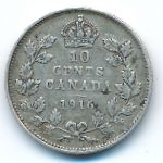 Canada, 10 центов (1916 г.)