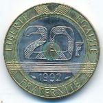 France, 20 франков (1992 г.)