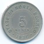 Северное Борнео, 5 центов (1938 г.)