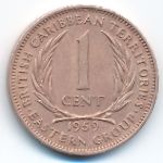 Восточные Карибы, 1 цент (1959 г.)