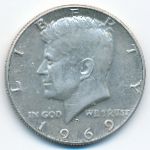 США, 1/2 доллара (1969 г.)