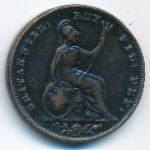 Великобритания, 1 фартинг (1835 г.)