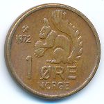 Норвегия, 1 эре (1972 г.)