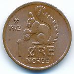 Норвегия, 1 эре (1972 г.)