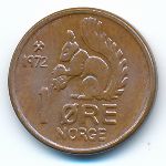 Норвегия, 1 эре (1972 г.)