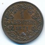 Баден, 1 крейцер (1871 г.)