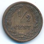 Нидерланды, 1/2 цента (1906 г.)