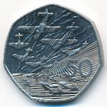 Великобритания, 50 пенсов (1994 г.)