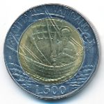 Ватикан, 500 лир (1985 г.)