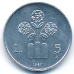 Сан-Марино, 5 лир (1987 г.)