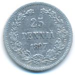 Финляндия, 25 пенни (1897 г.)