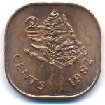 Свазиленд, 2 цента (1982 г.)