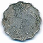 Британская Индия, 1 анна (1909 г.)