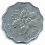 Свазиленд, 5 центов (1974 г.)