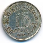 Ceylon, 10 центов (1892 г.)