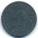 Мюнхберг., 1 пфенниг (1918 г.)