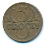 Poland, 5 грошей (1937 г.)