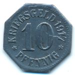 Висбаден., 10 пфеннигов (1917 г.)
