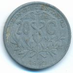 Bolivia, 20 сентаво (1942 г.)