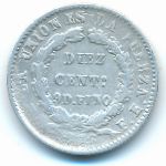Боливия, 10 сентаво (1876 г.)