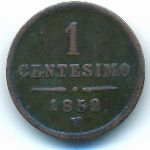 Ломбардия-Венеция, 1 чентезимо (1852 г.)