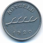 Bad Mergentheim., 2 пфеннига (1920 г.)