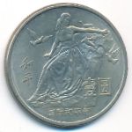 China, 1 юань (1986 г.)