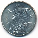 China, 1 юань (1986 г.)